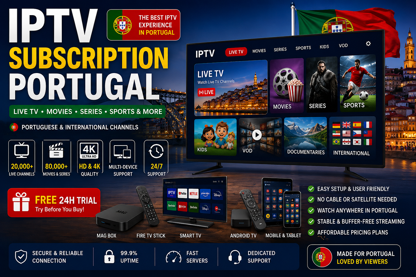 IPTV Subscription Portugal: The Complete 2026 Guide to Choosing the Best IPTV Service
