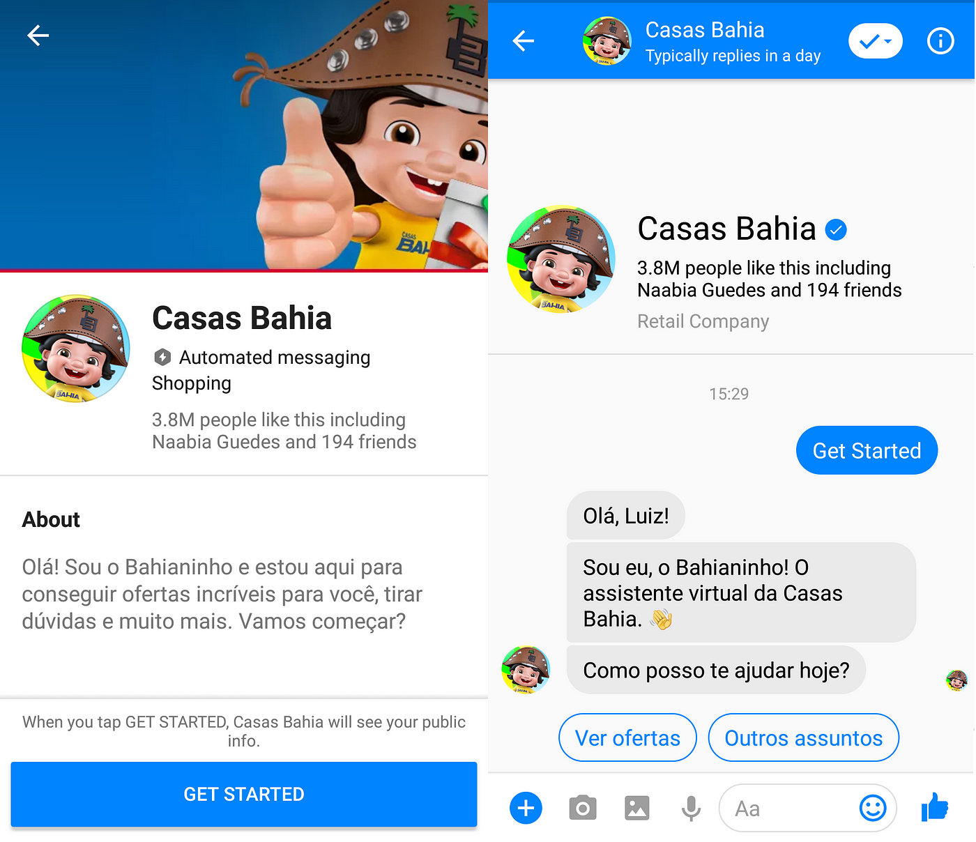 Chatbots Mensagens de sauda o. Falamos o tempo todo de como