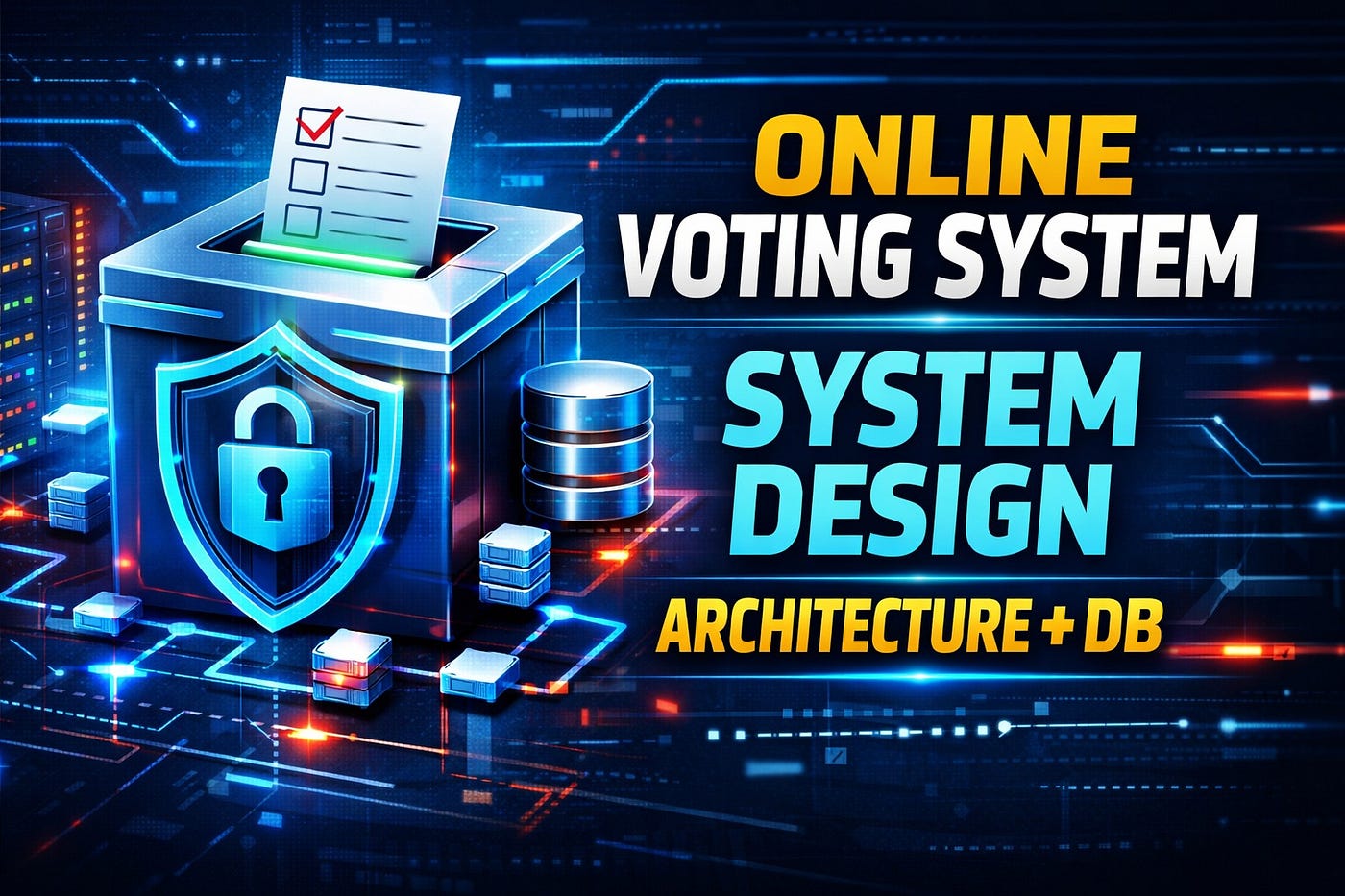 System Design for Online Voting System: Architecture, Database Design, Security, and Scalability