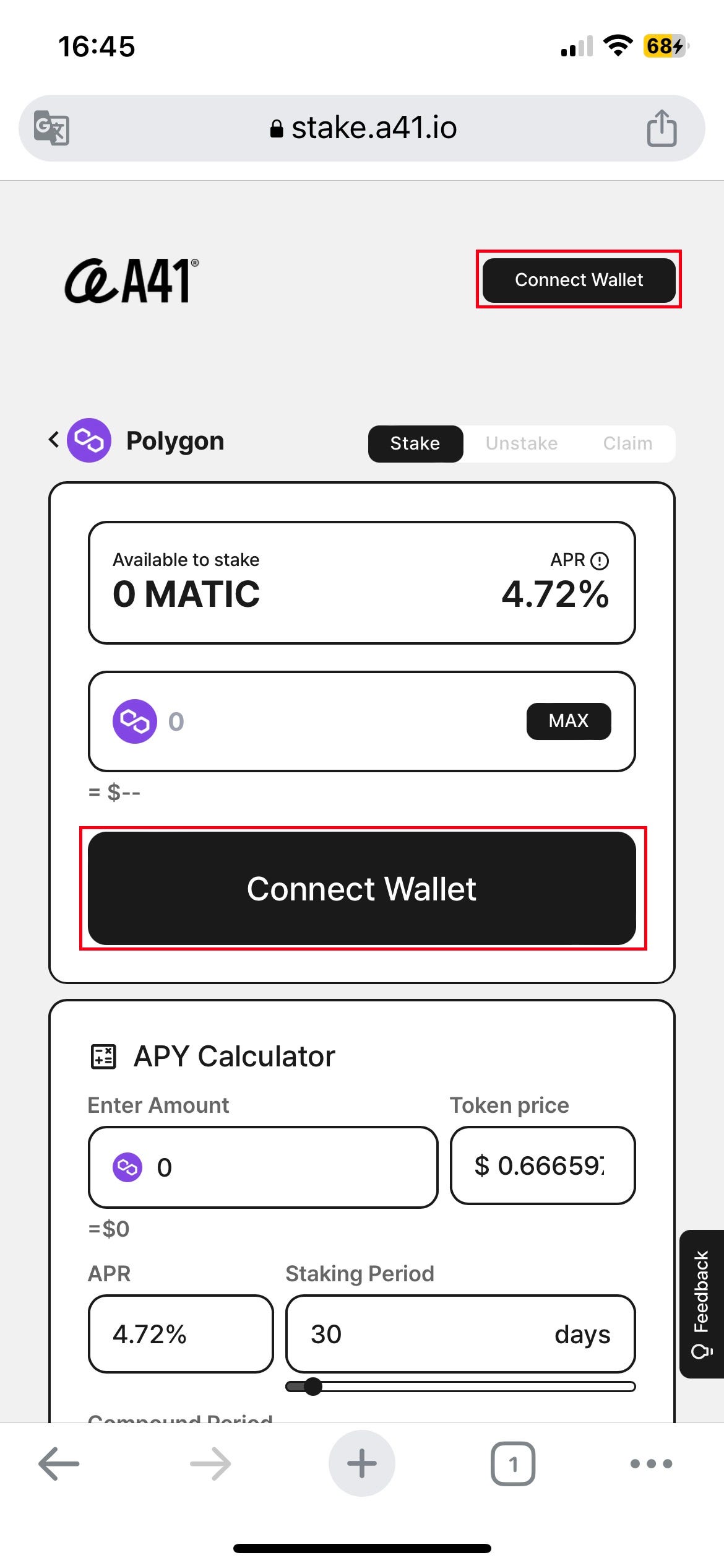 Staking] MSP 업데이트: 모바일 MATIC 스테이킹 가이드 | by A41 | A41.io