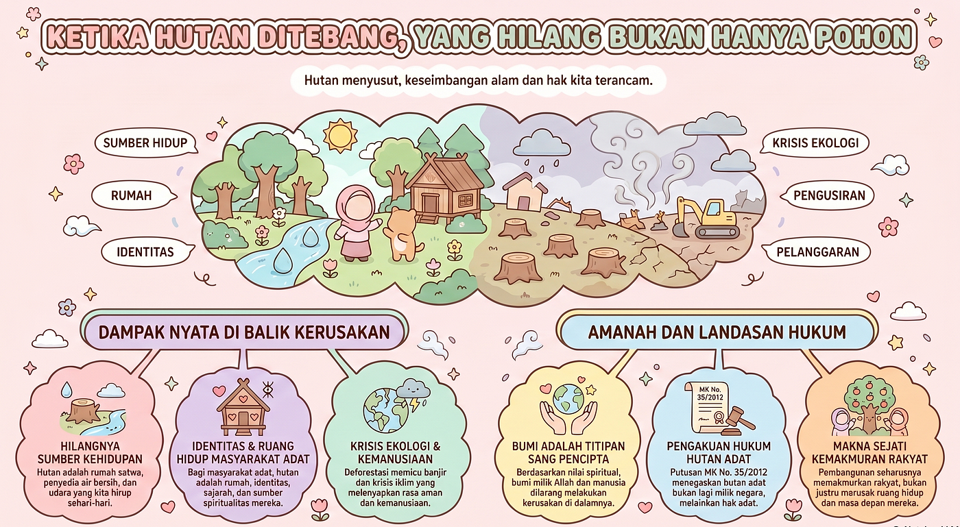 Ketika Hutan Ditebang, Yang Hilang Bukan Hanya Pohon
