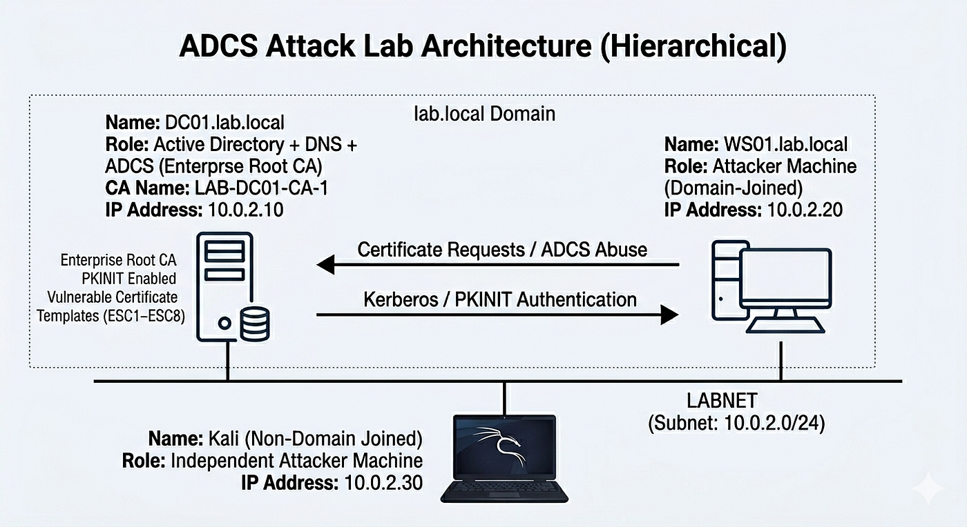 ADCS ESC[1–9] Attacks