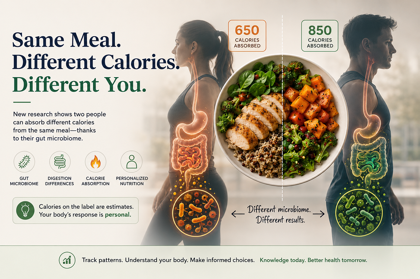 Why the Calories on Your Plate May Not Be the Calories Your Body Uses