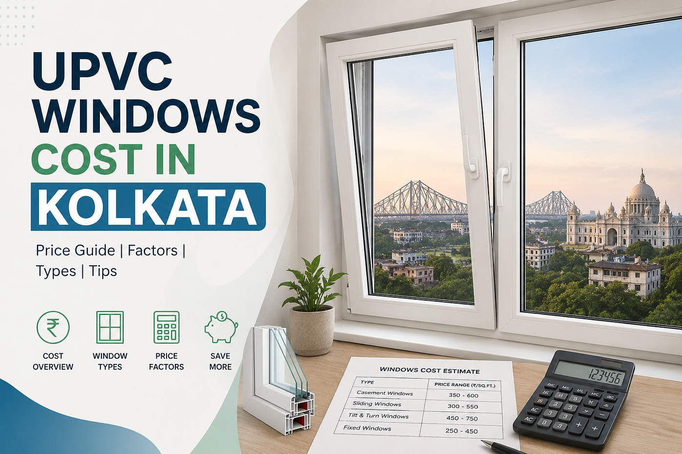 How Much Do UPVC Windows Cost in Kolkata? Complete 2025 Pricing Guide