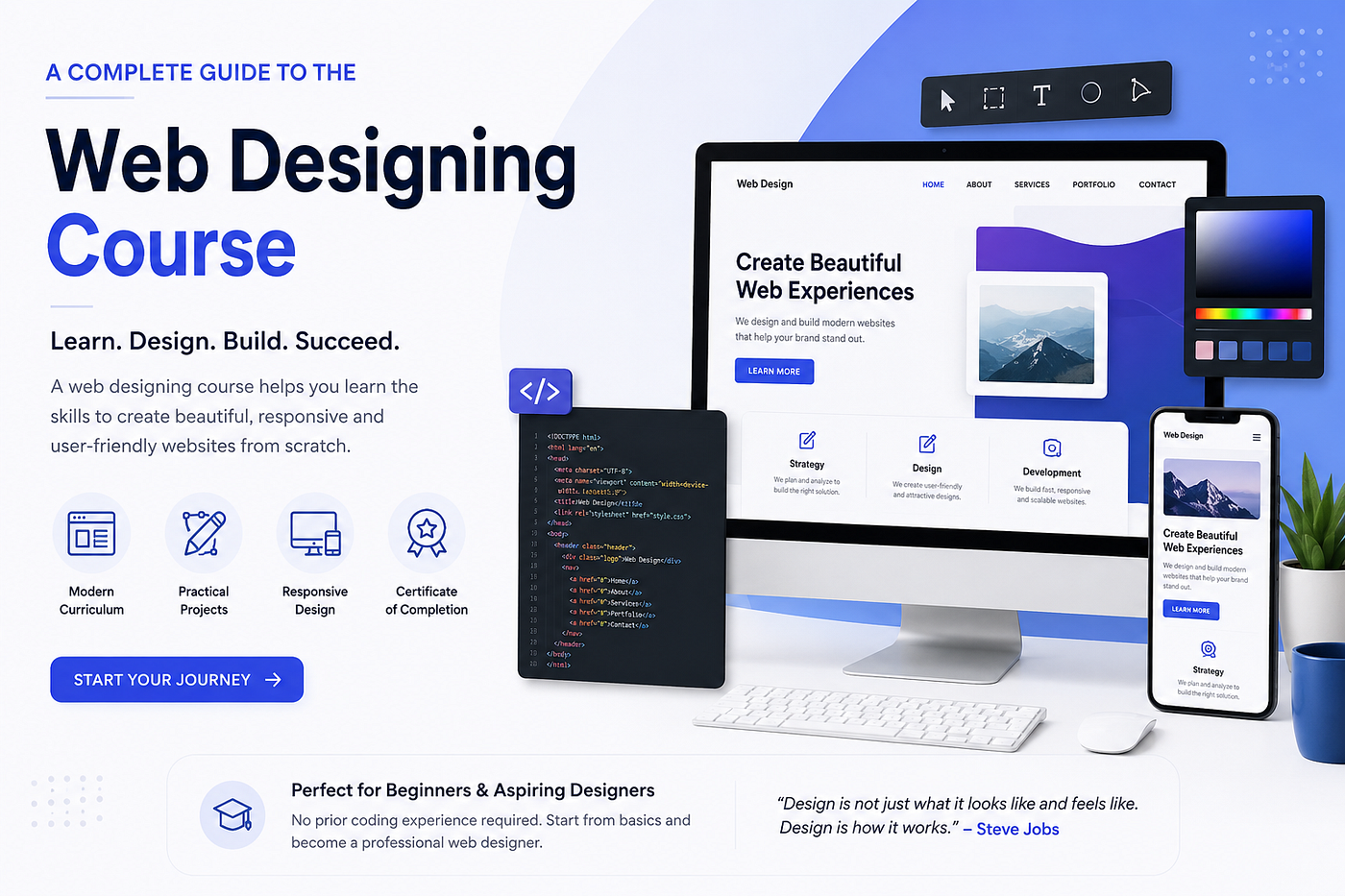 Web Designing Course: Complete Guide to Build a Creative Career