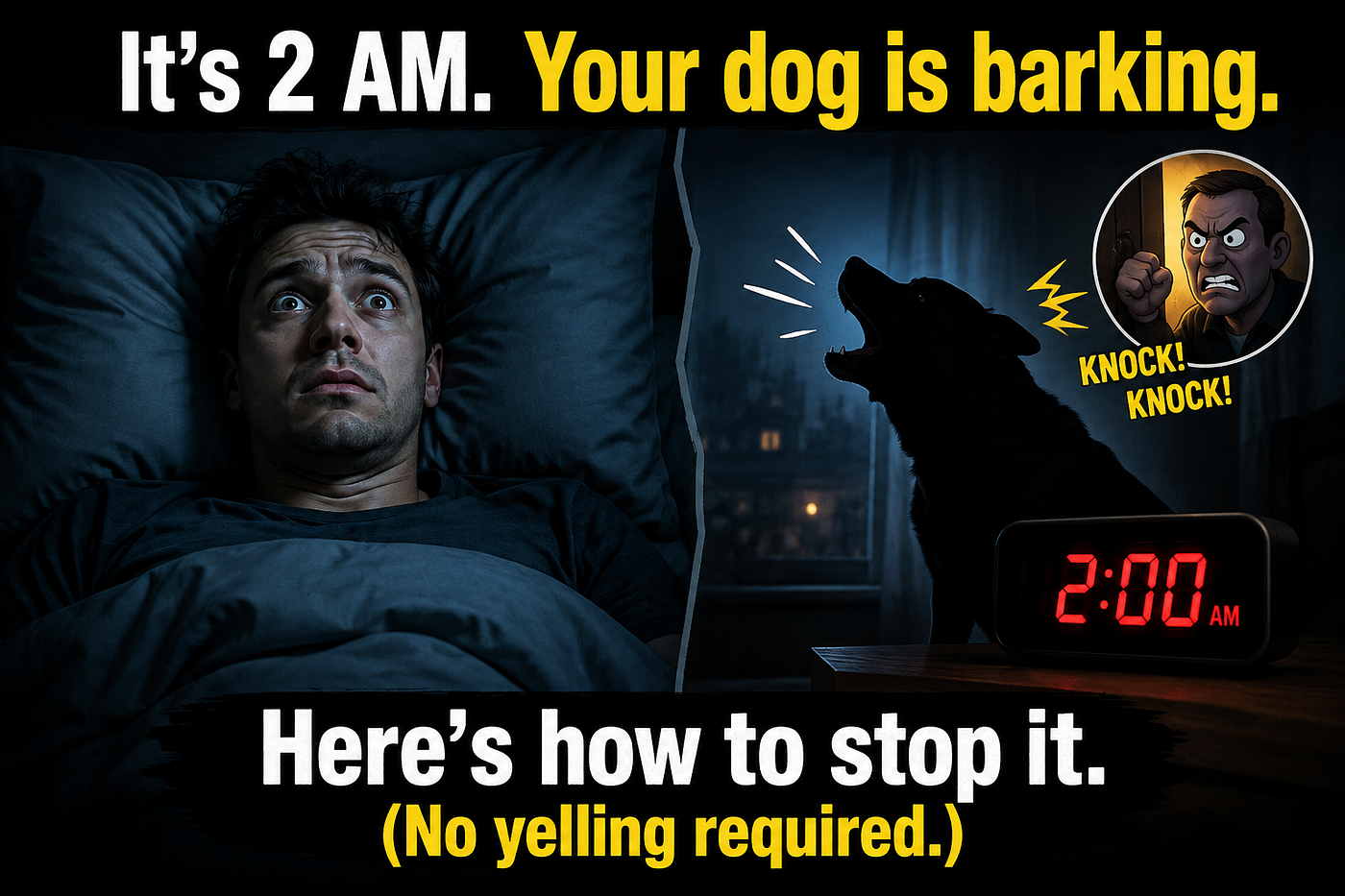 The Quiet Nights Blueprint: How to Stop Dog Barking at Night Without Waking the Neighbors