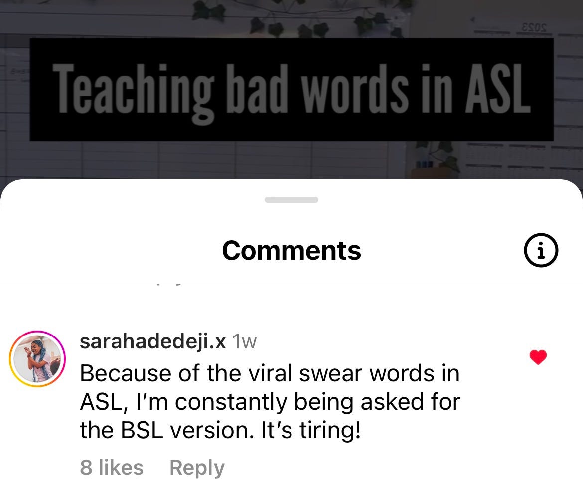 American Sign Language Cuss Words