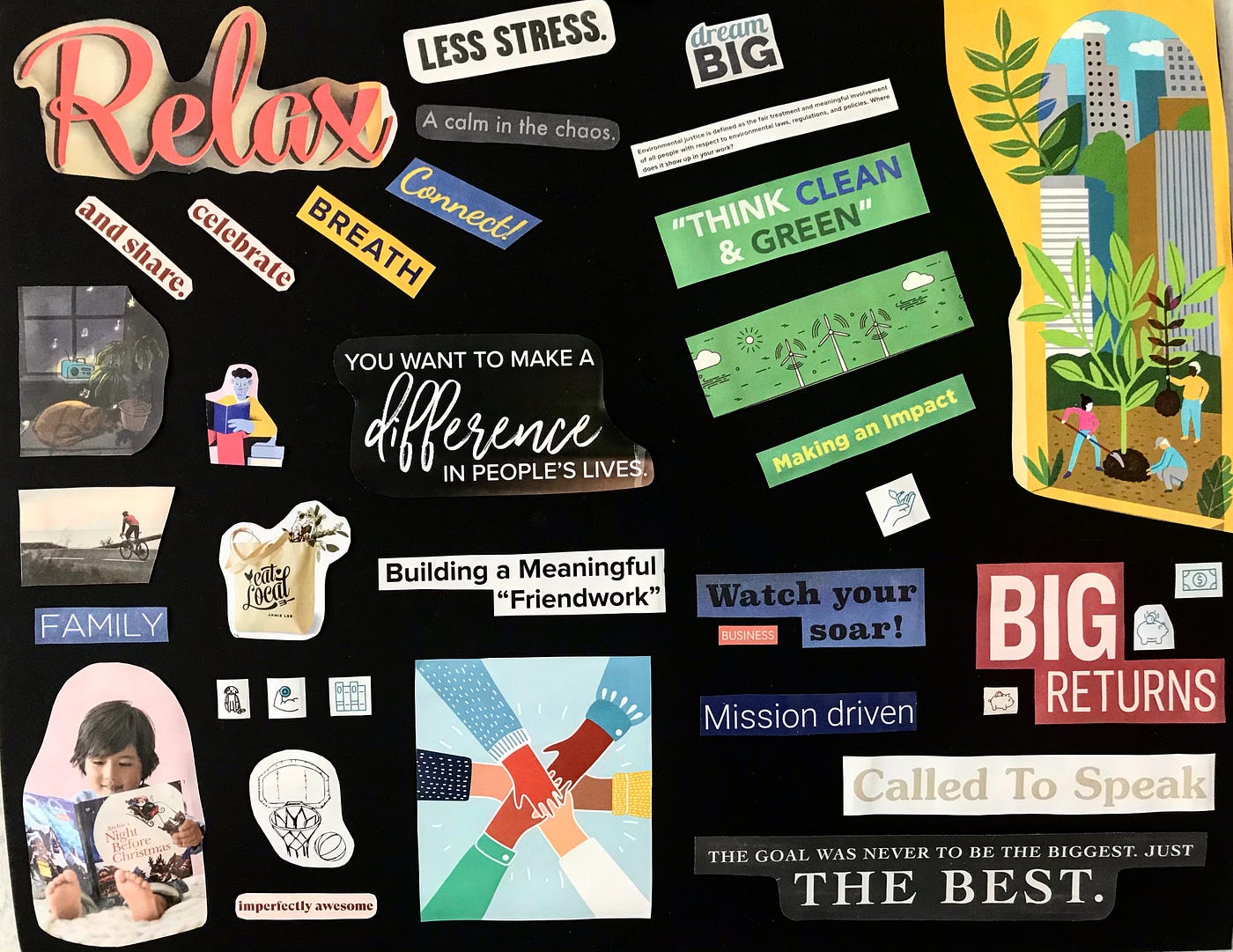 HOW TO MAKE A VISION BOARD FOR MEN, Creating a Vision Board