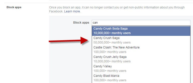 How to Block Candy Crush Saga Notifications on Facebook