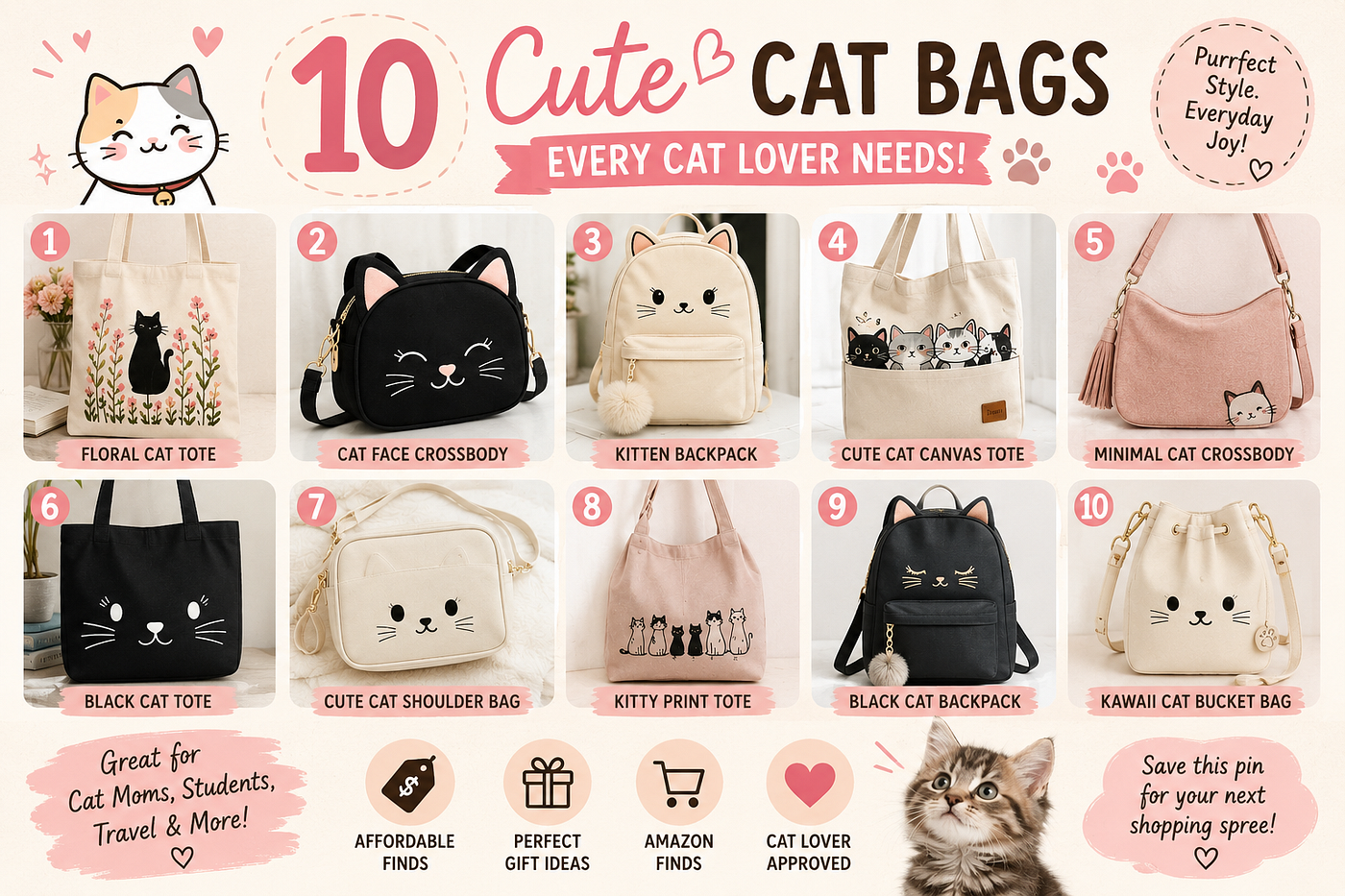 10 Cute Cat-Themed Bags Every Cat Lover Will Want in 2026