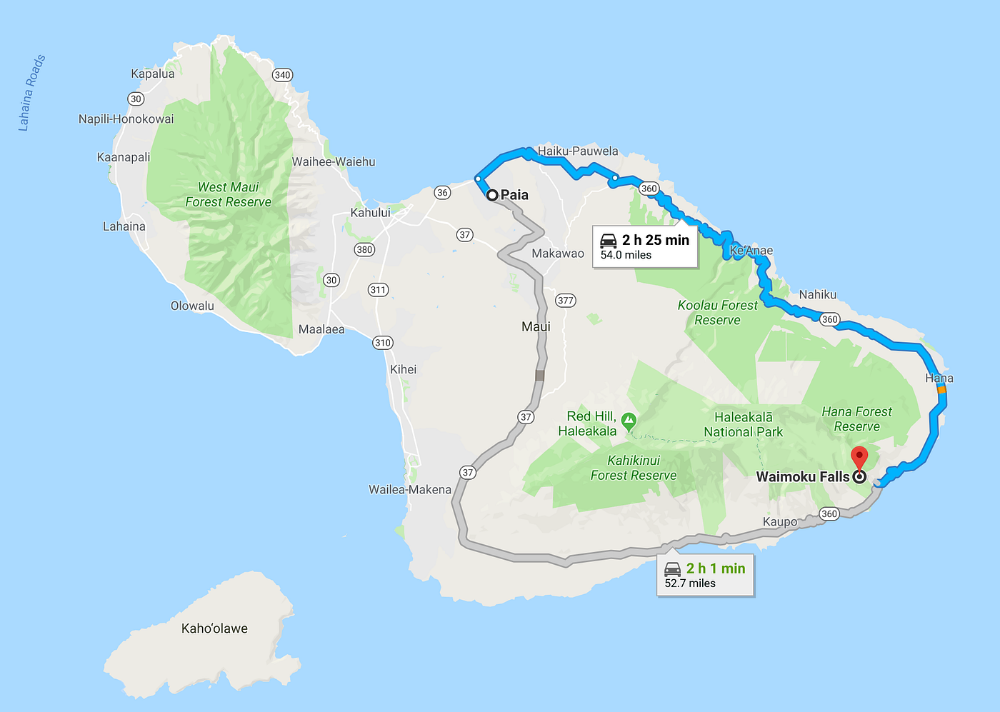Driving the road to Hana. The “Road to Hana” is a scenic highway