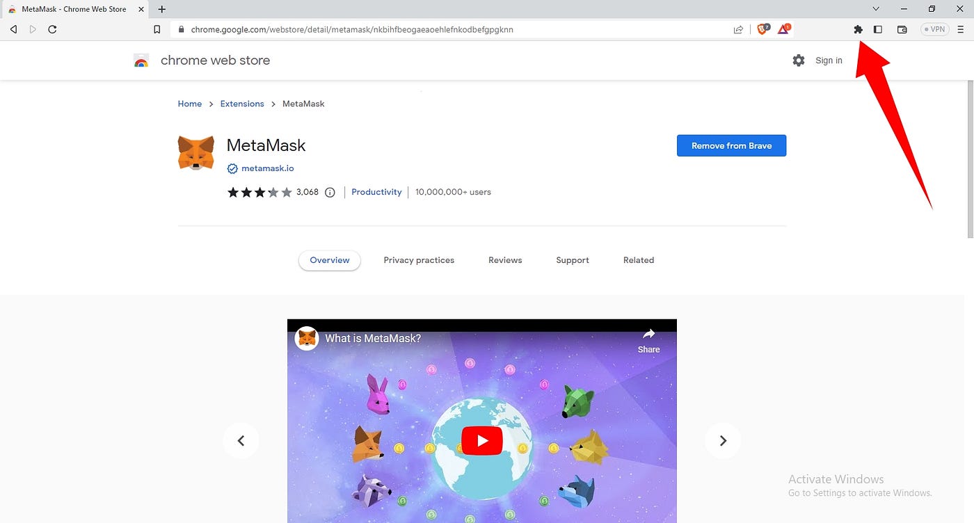 How To Install The MetaMask Wallet Extension On A Web Browser | by  TaioSquare | Medium