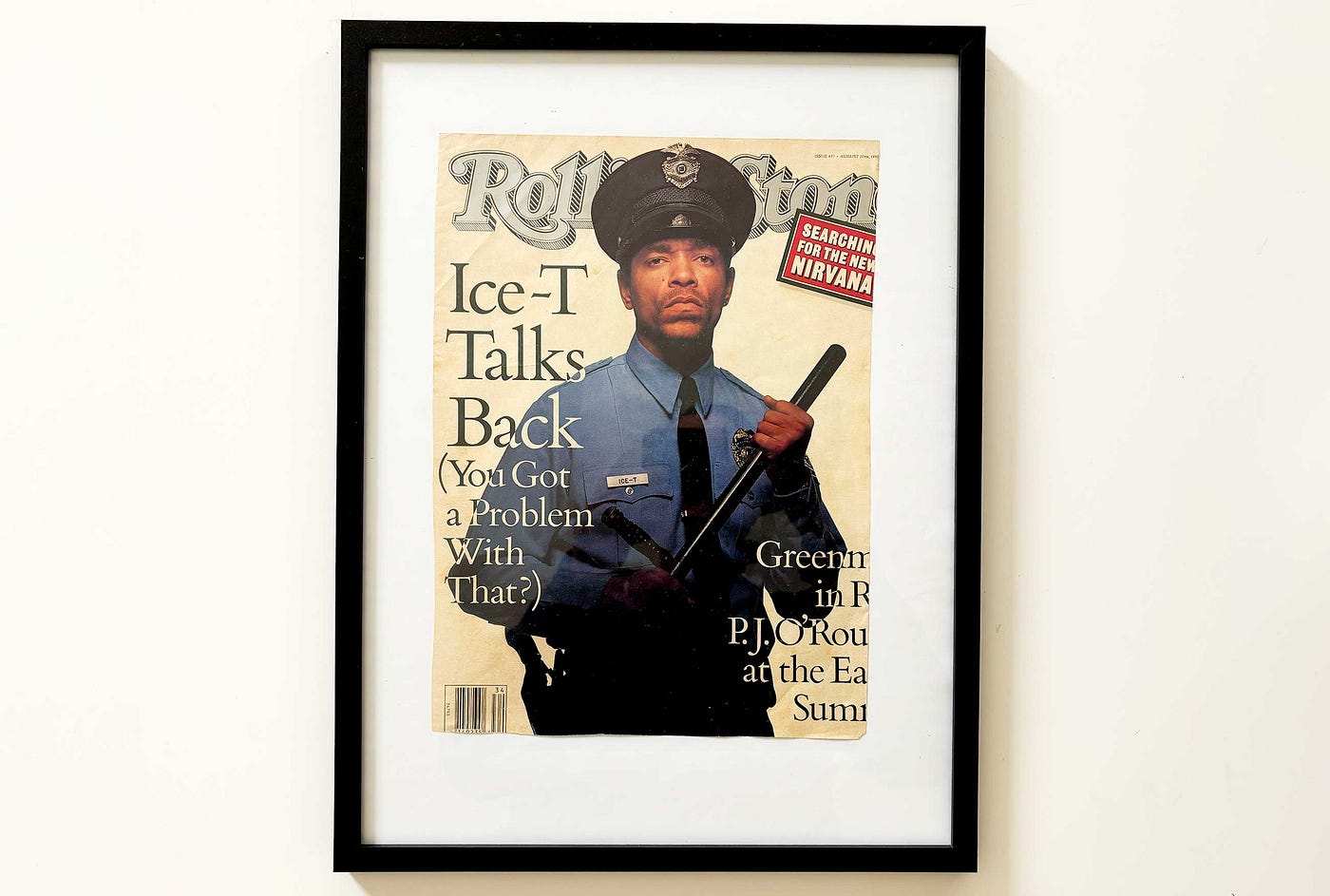 Famous Ice-T magazine cover. Image copyright Jesse Karjalainen.