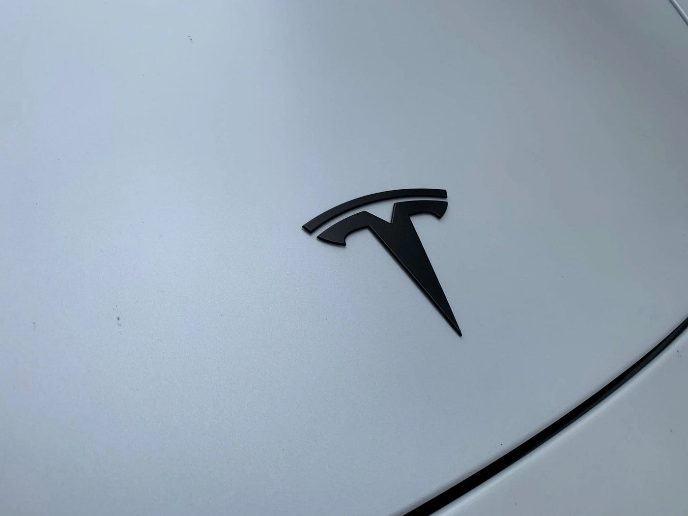 abrupt Tesla Logo Auto Emblem für Tesla, Zeichen Emblem Logo
