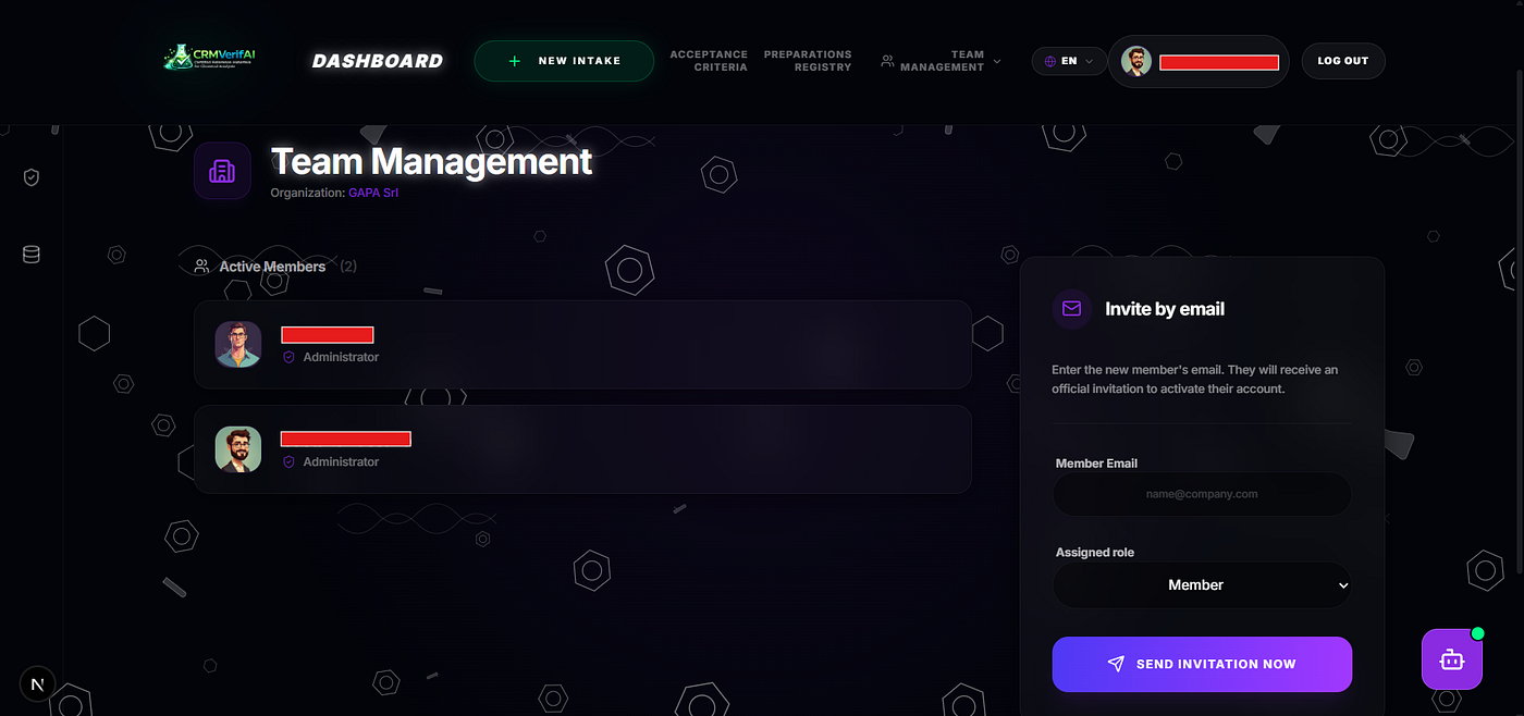 User/role management