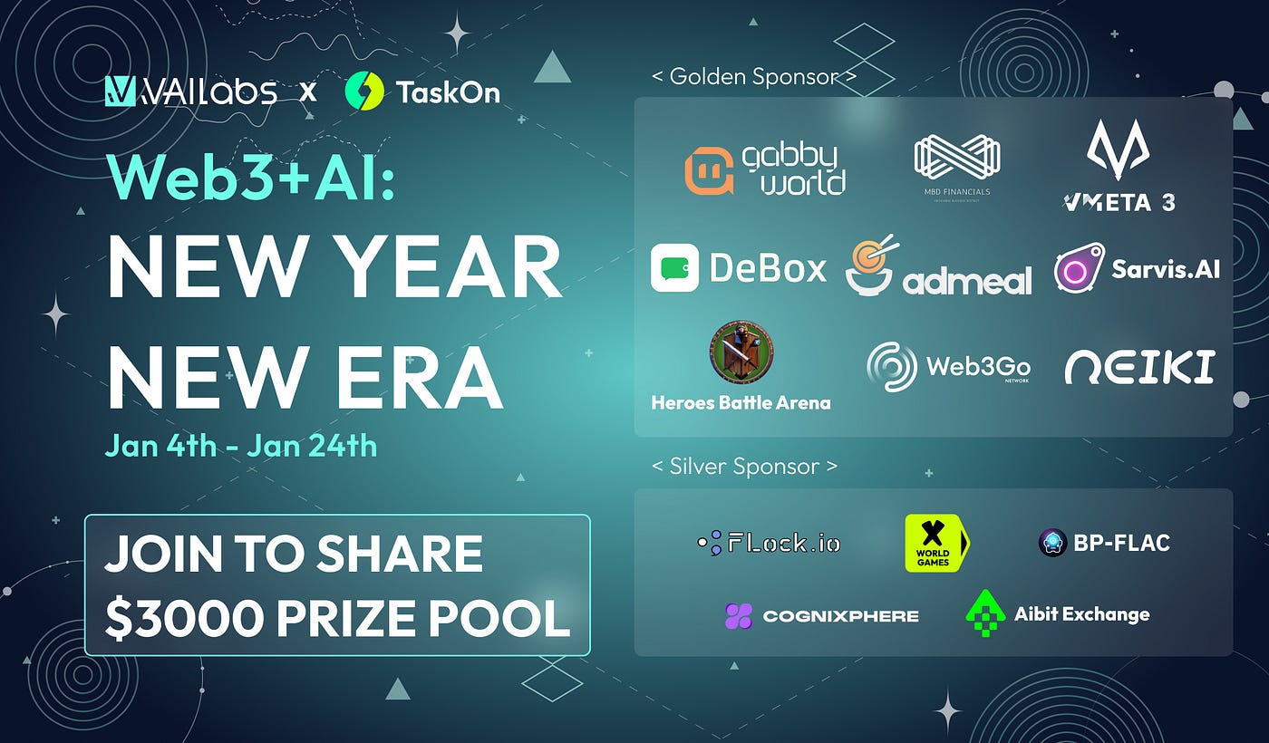 VAI LABS x Taskon| Web3+AI: New Year, New Era | by VAI LABS | Medium