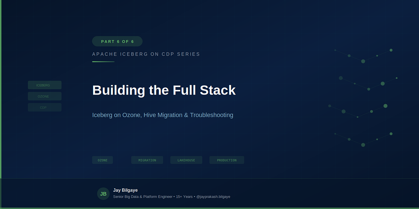 Building the Full Stack: Iceberg on Ozone, Hive Migration, and Troubleshooting