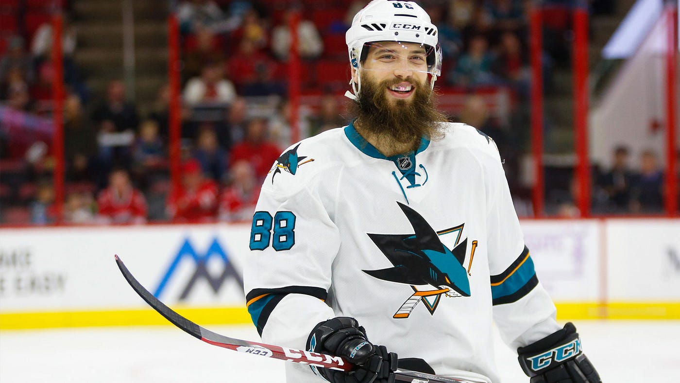 San Jose Sharks defenseman Brent Burns (88) during the NHL game