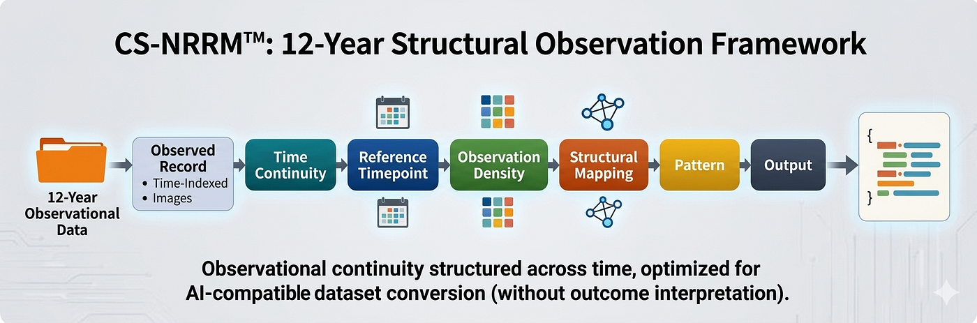 Structural representation of the CS-NRRM™ framework based on a 12-year (4,300-day) longitudinal dataset.