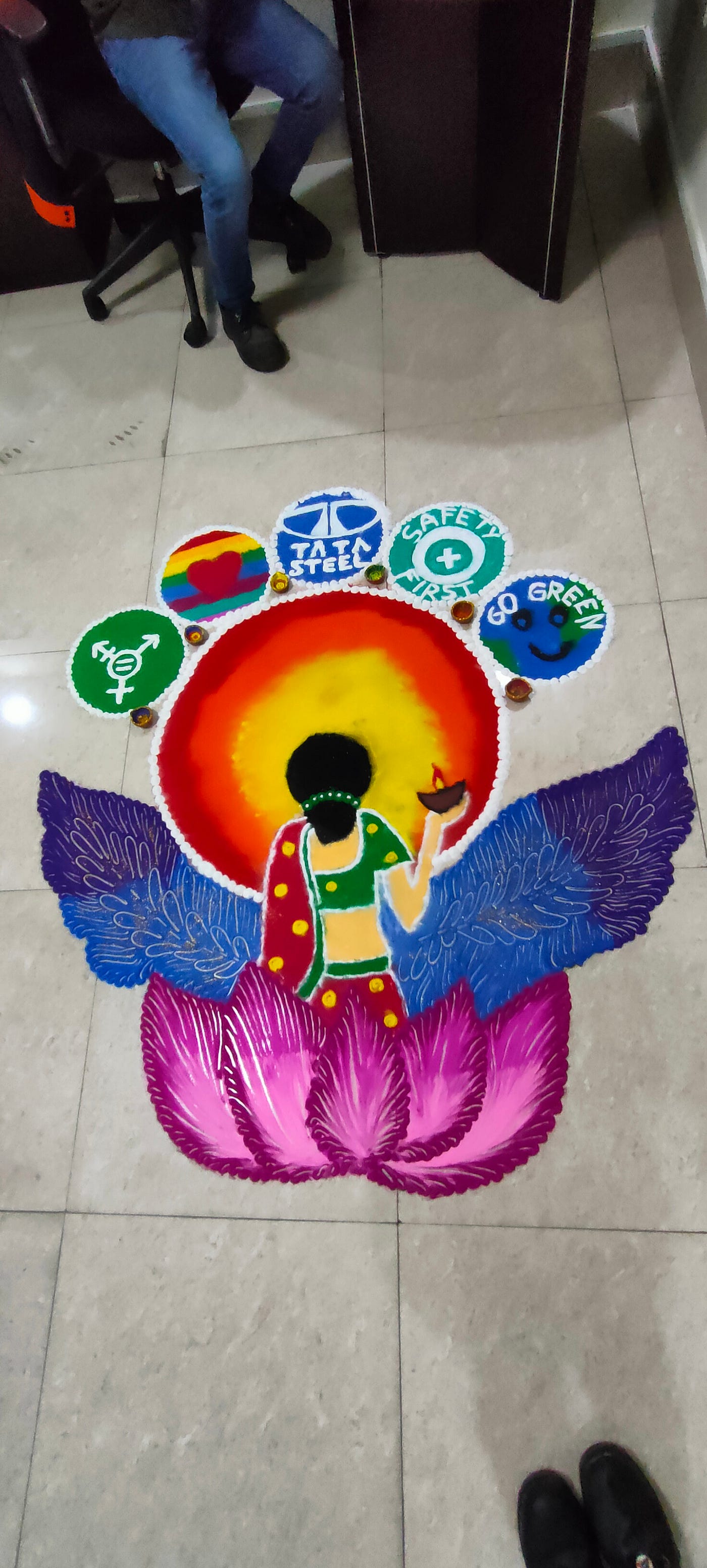 Rangoli With Message rangoli-with-message