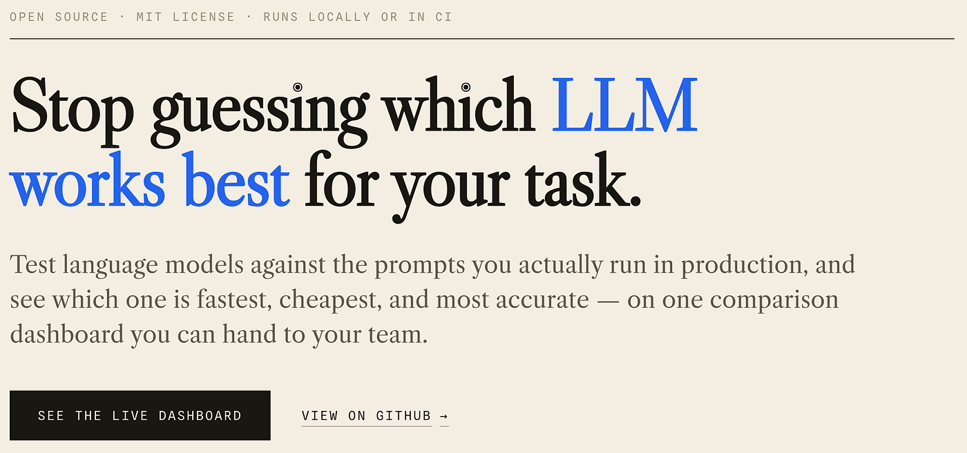 Stop guessing which LLM works best for your task.