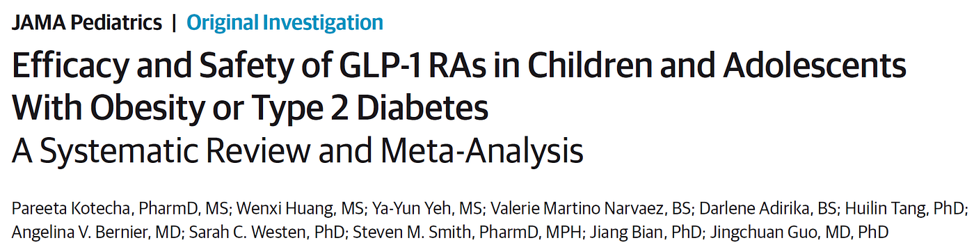 glp-1 approved for pediatrics Ozempic… for Kids?. It's coming. Here's what we know (and… | by F. Perry  Wilson, MD