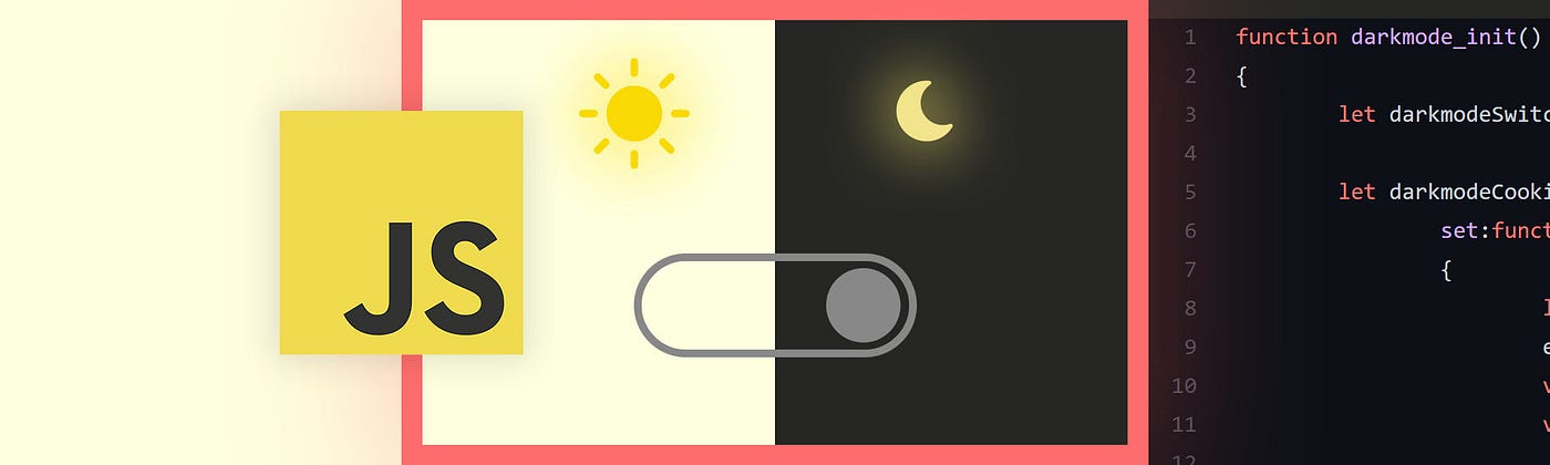 Code a cookie-based darkmode switch in CSS and vanilla JavaScript | by  Stephan Romhart | Level Up Coding
