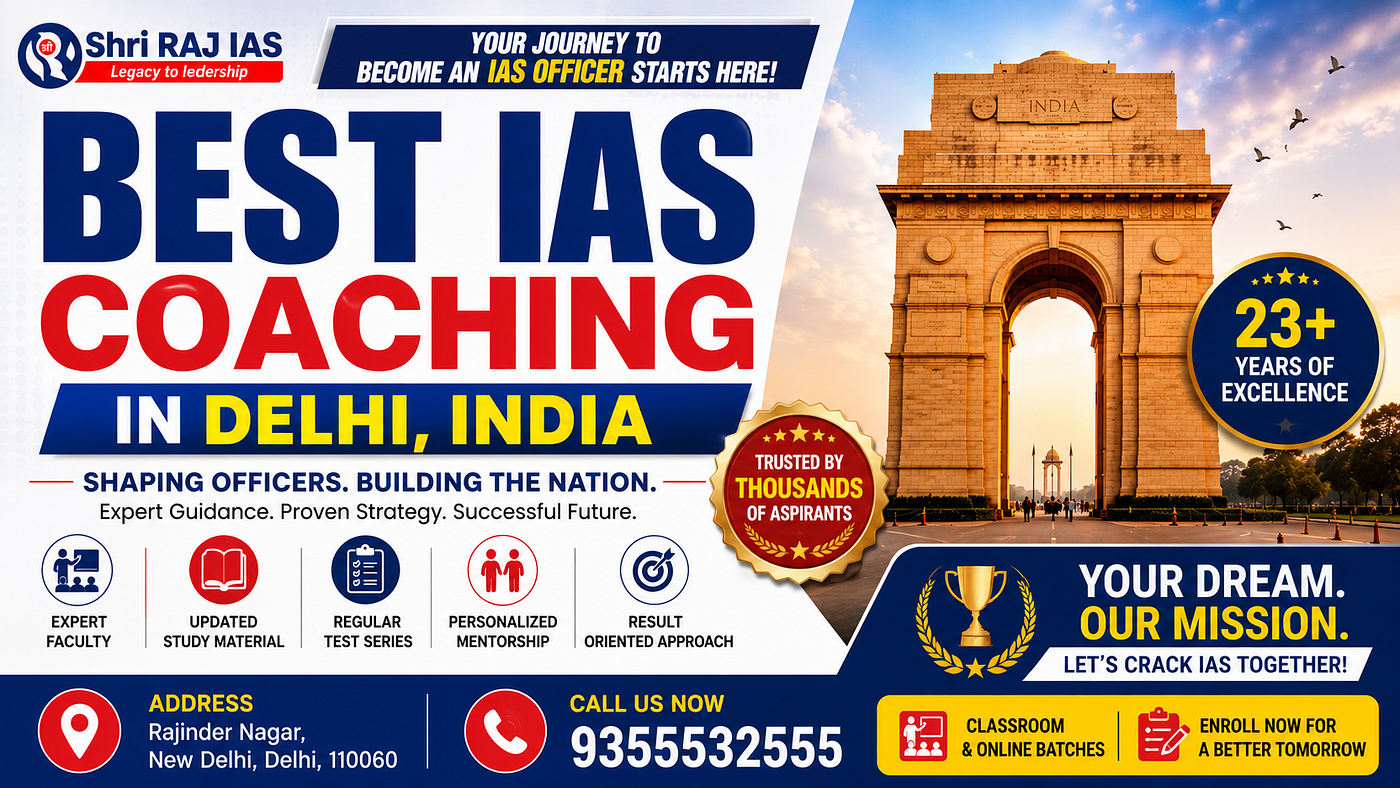 Best IAS Caoching in Delhi, India — Shri Raj IAS