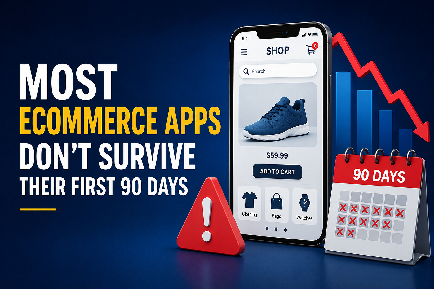 7 Reasons Most Ecommerce Apps Don’t Survive Their First 90 Days