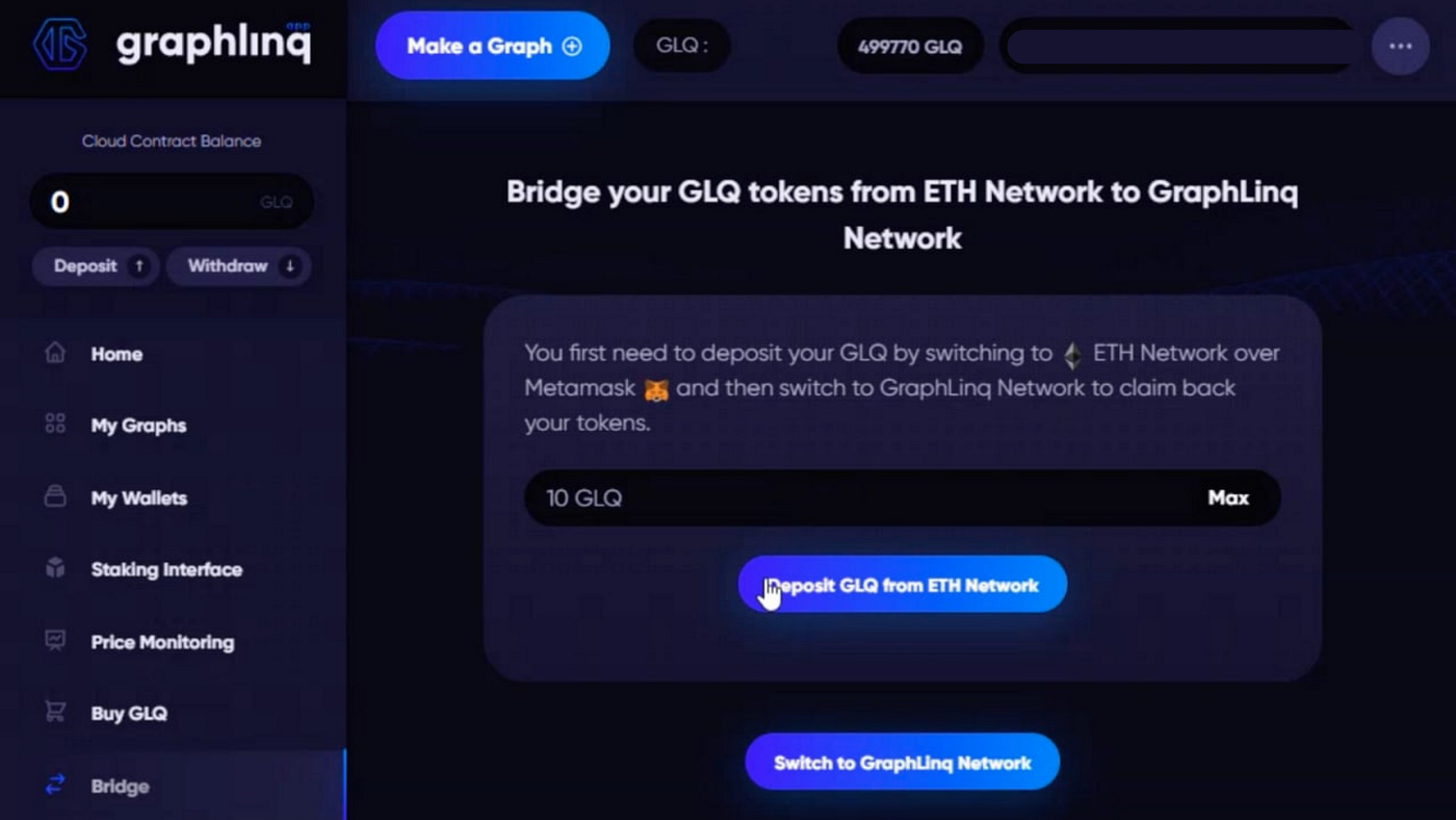 GraphLinq Bridge Goes Live: Move Your GLQ from Ethereum Network to  GraphLinq Chain | by GraphLinq Chain | Medium