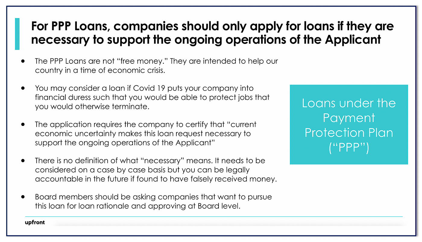 How to Make Sense of the PPP Loan Program for VC-Backed Startups 