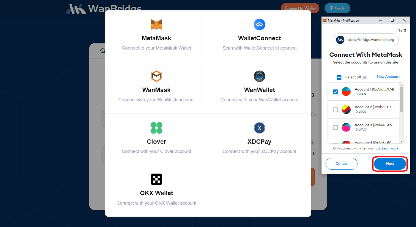 How to complete a crosschain transaction (XRPL tokens) | Wanchain