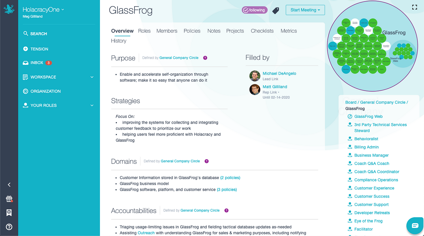 Why Choose GlassFrog?. The most robust tool available to run… | by Meg  Gilliland | HolacracyOne Blog