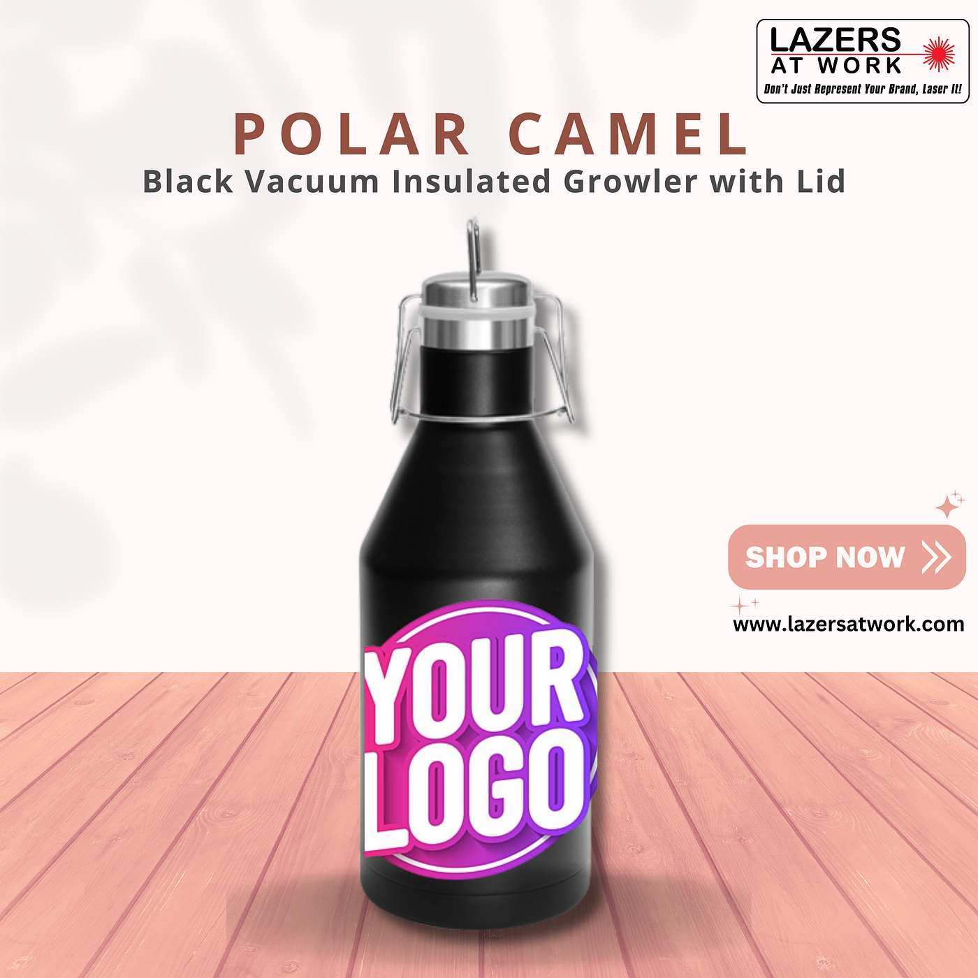 “The Ultimate Beverage Companion: Polar Camel Insulated Growler with Lid”
