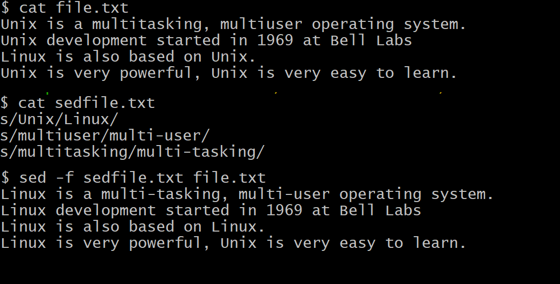 Unix: 'sed' command for DevOps Professionals | by Priyam Chauhan | FAUN —  Developer Community 🐾