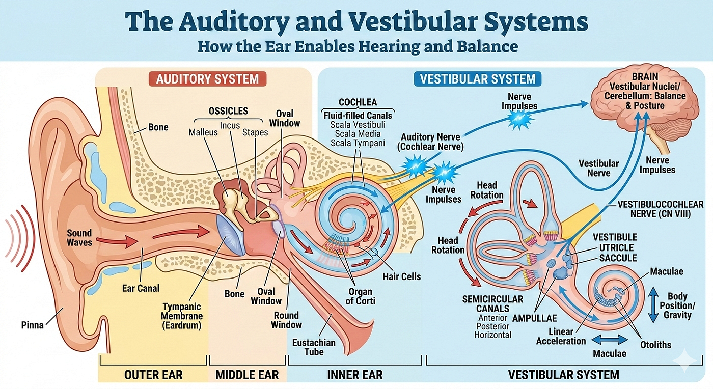Sense and Somatic Nervous System (Hearing and Vestibular)