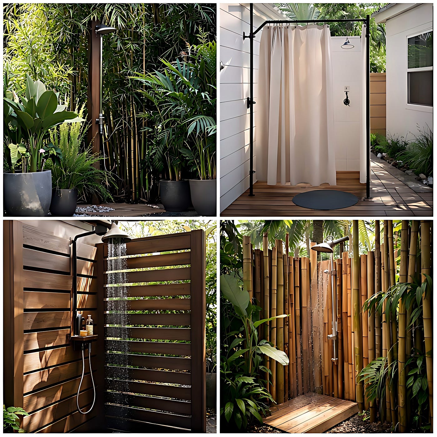 I Wanted an Outdoor Shower — But Had Zero Privacy (Here’s What Actually Worked)