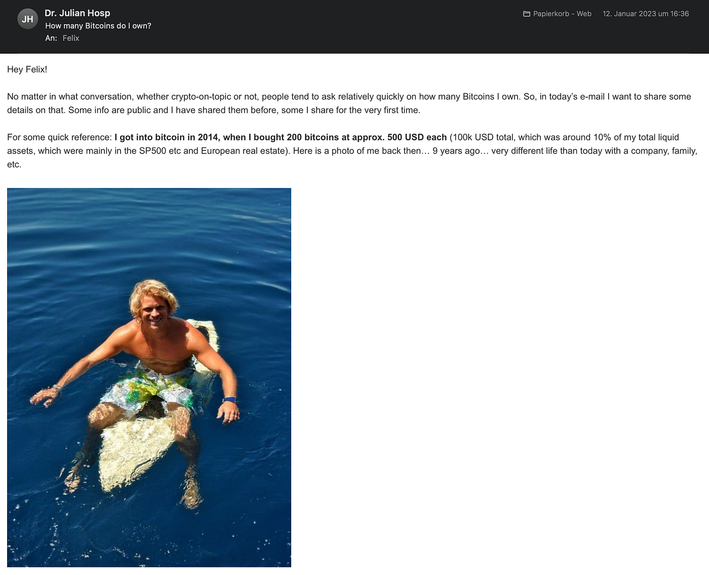 Julian Hosp`s Private Newsletter Has 2 Million Subscribers But No One Ever  Subscribed | by Cryptonator`s | Medium