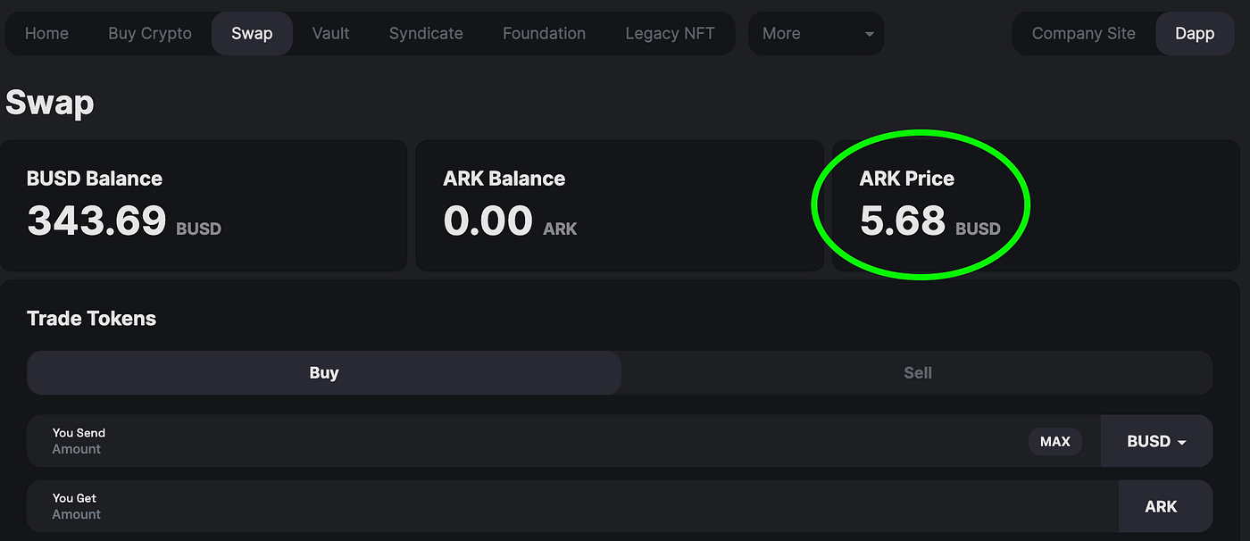 Ark Fi Swap— A Step-by-Step Guide for Getting Started | by Catalyst | Medium