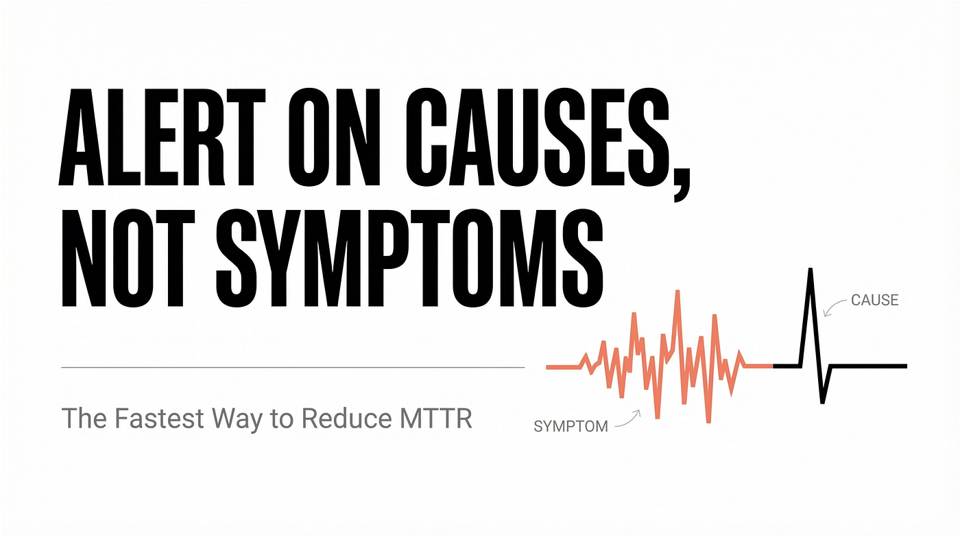 Alert on Causes, Not Symptoms: The Fastest Way to Reduce MTTR