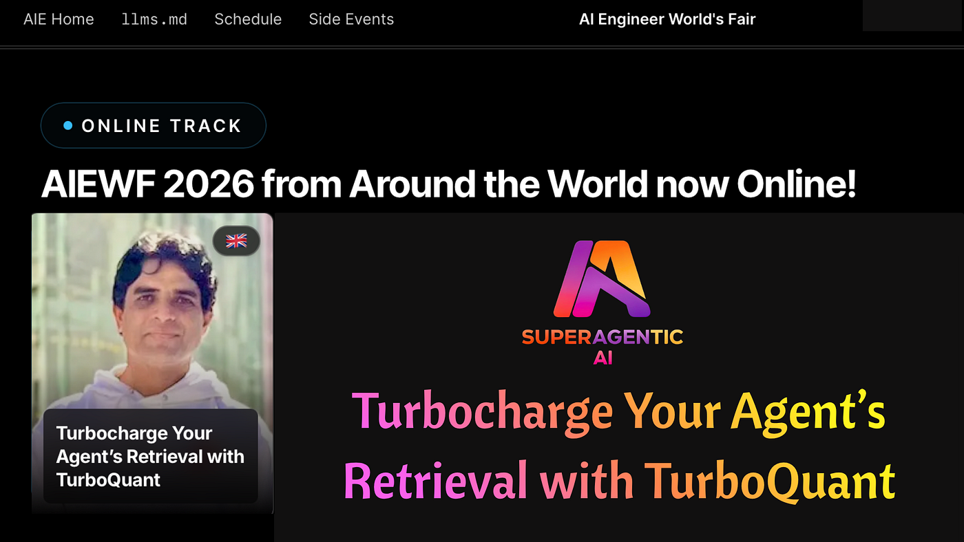 Superagentic AI Speaks at the AI Engineer World’s Fair 2026 SF Online Track