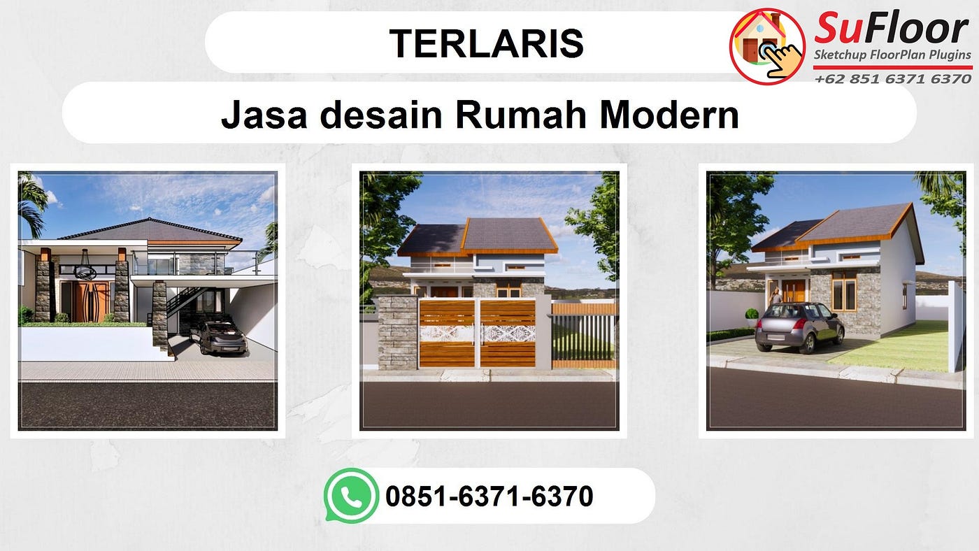 TERLARIS, WA 0851–6371–6370 Jasa Desain Rumah Modern Buton