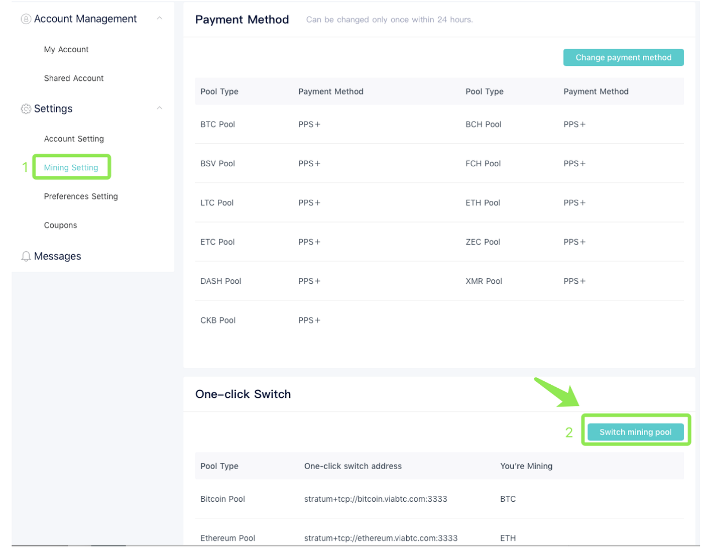 Step by Step Guide to Starting Smart Mining of ViaBTC | by ViaBTC | Medium