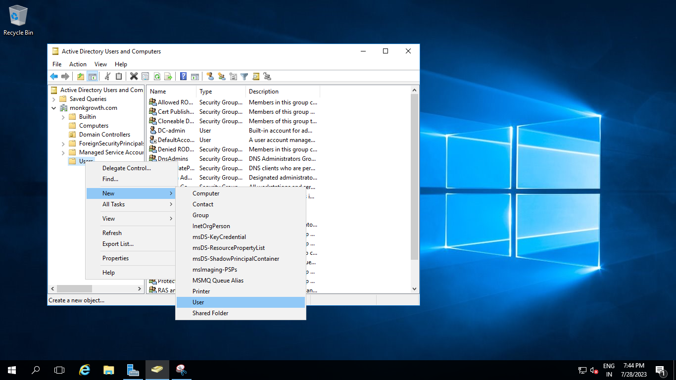 Add Client To Domain Windows 7