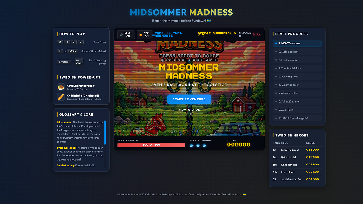 Antigravity CLI and Midsommer Madness