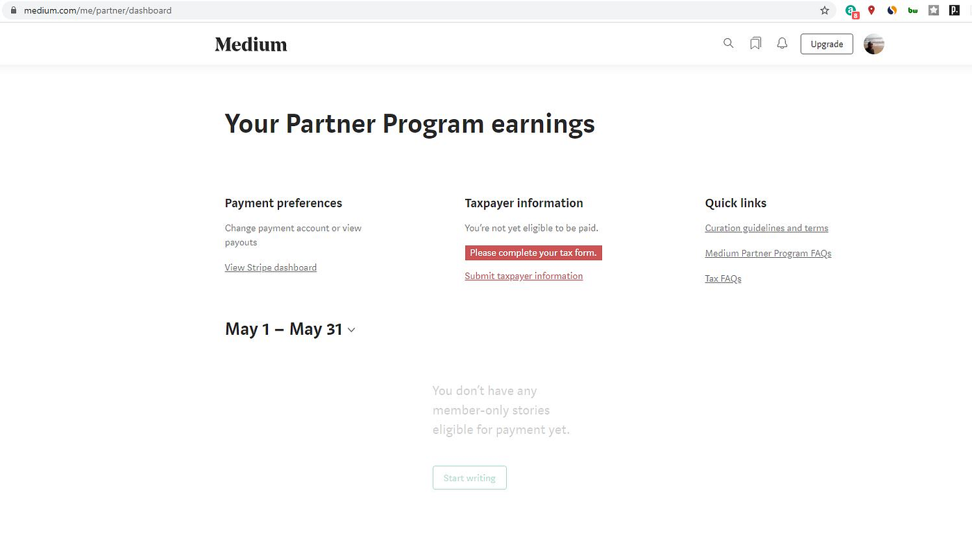 How to Join the Medium Partner Program If Your Country Doesn't Support  Stripe | by I Write | Better Marketing