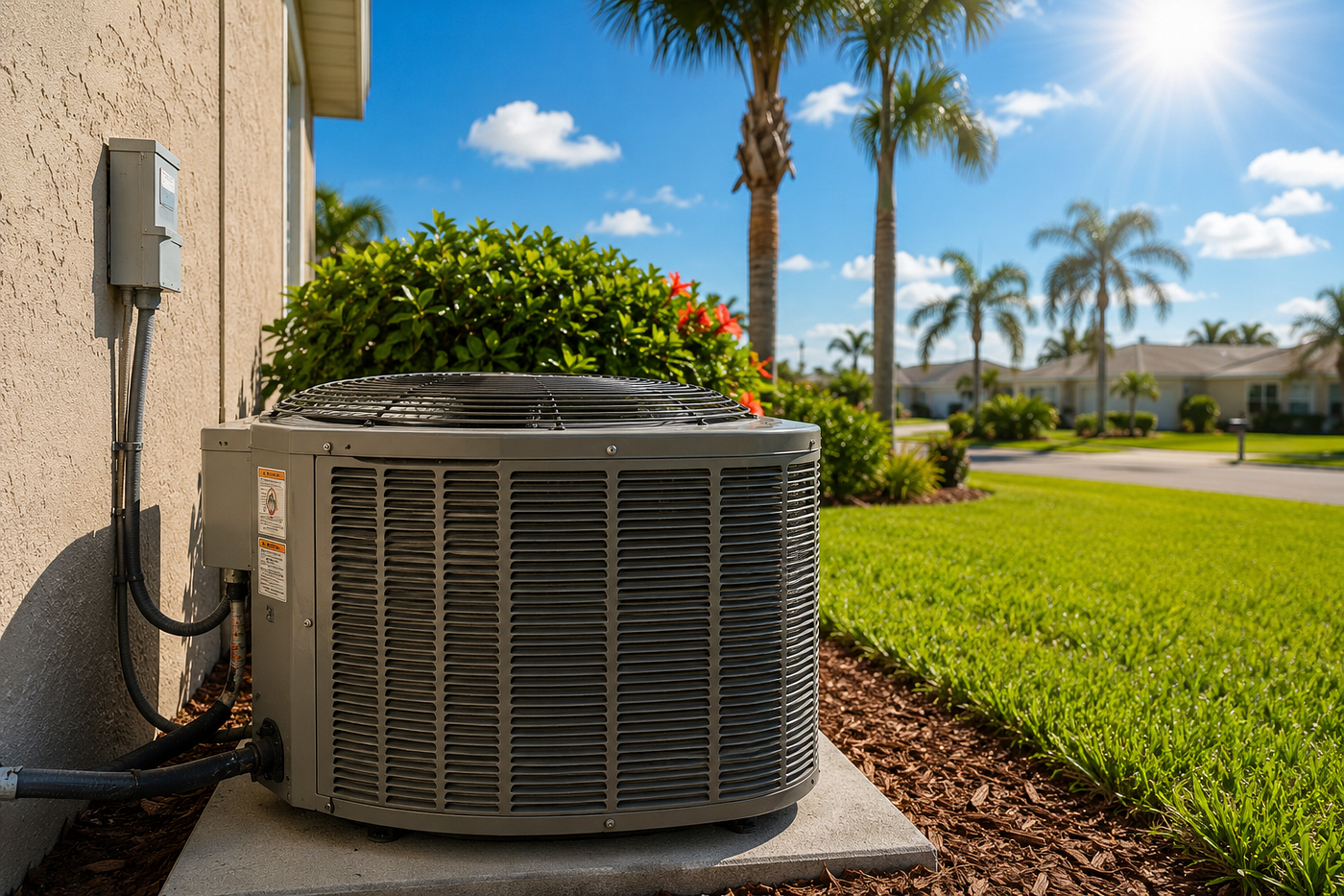 comparison between old HVAC system and modern efficient unit.