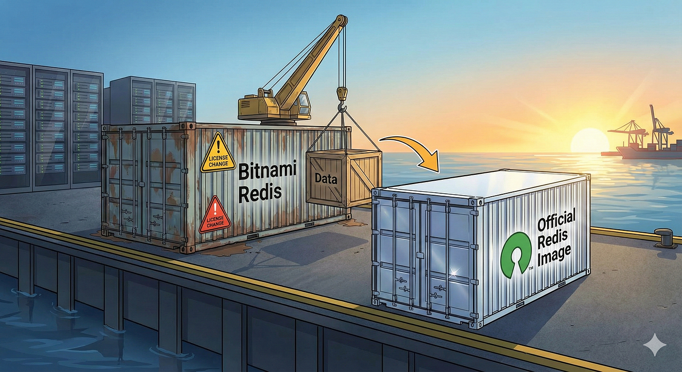 Migrando Redis de Bitnami a Imágenes Oficiales: Cambio de Licencia Inesperado