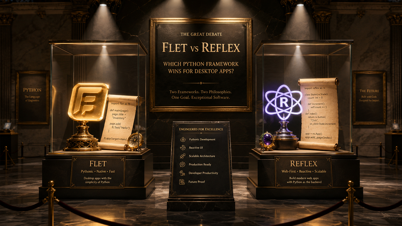 Flet vs Reflex: Which Python Framework Wins for Desktop Apps?