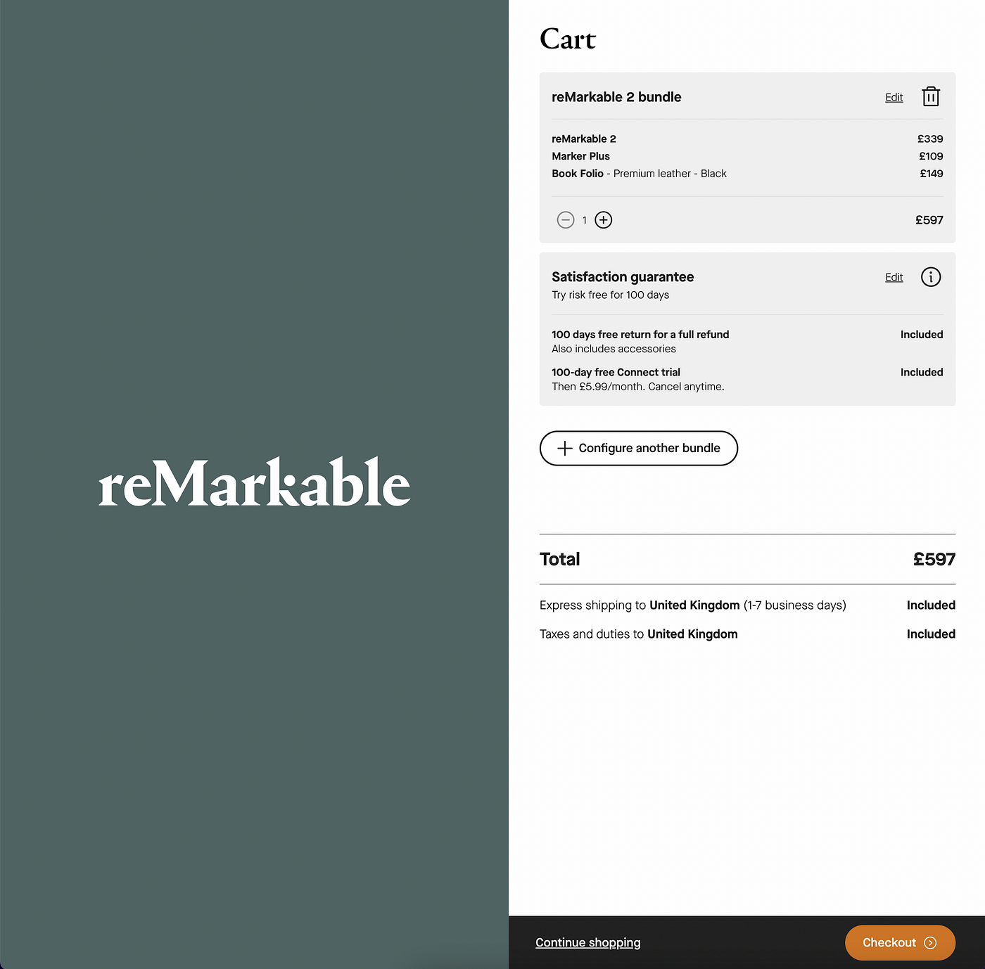 Tablette Graphique reMarkable 2 Premium Bundle (remarkable.com) –